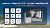 Wireless Video Doorbell with 4.3" LCD Display Screen